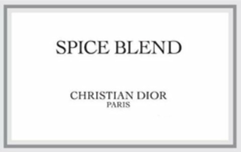 SPICE BLEND CHRISTIAN DIOR PARIS Logo (USPTO, 14.02.2019)