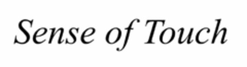 SENSE OF TOUCH Logo (USPTO, 02.04.2019)