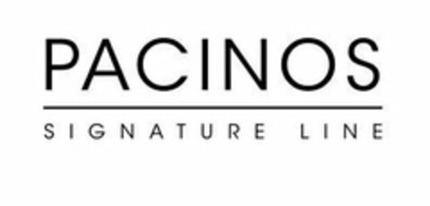 PACINOS SIGNATURE LINE Logo (USPTO, 05/17/2019)