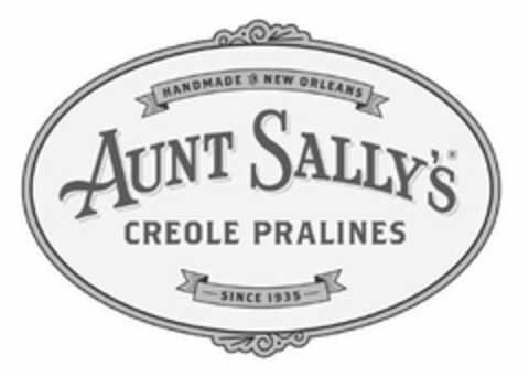 HANDMADE IN NEW ORLEANS AUNT SALLY'S CREOLE PRALINES SINCE 1935 Logo (USPTO, 08/30/2019)