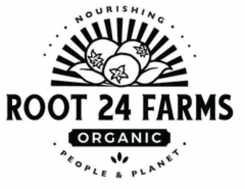 NOURISHING ROOT 24 FARMS ORGANIC PEOPLE & PLANET Logo (USPTO, 03/27/2020)