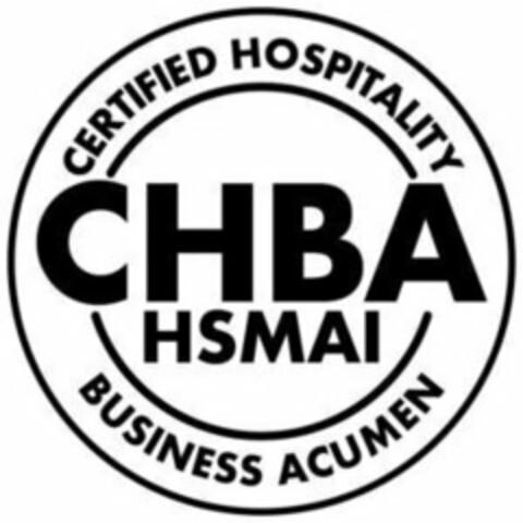 CHBA HSMAI CERTIFIED HOSPITALITY BUSINESS ACUMEN Logo (USPTO, 08.05.2020)