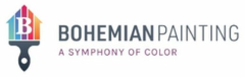 B BOHEMIAN PAINTING A SYMPHONY OF COLOR Logo (USPTO, 08/11/2020)