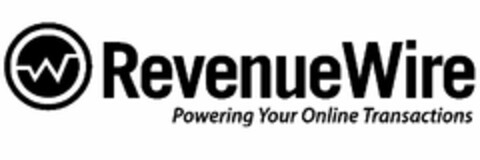 REVENUEWIRE POWERING YOUR ONLINE TRANSACTIONS Logo (USPTO, 02/11/2011)