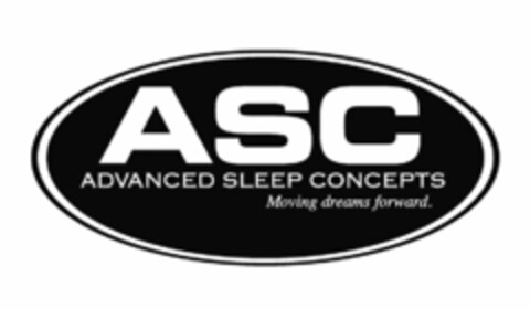 ASC ADVANCED SLEEP CONCEPTS MOVING DREAMS FORWARD. Logo (USPTO, 24.06.2011)