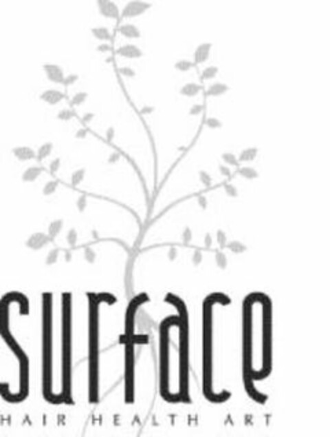 SURFACE HAIR HEALTH ART Logo (USPTO, 28.10.2011)