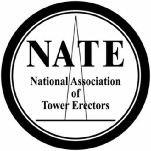 NATE NATIONAL ASSOCIATION OF TOWER ERECTORS Logo (USPTO, 28.12.2011)