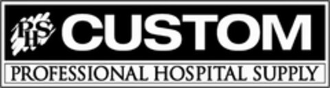 PHS CUSTOM PROFESSIONAL HOSPITAL SUPPLY Logo (USPTO, 28.02.2012)