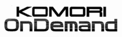 KOMORI ONDEMAND Logo (USPTO, 06.07.2012)
