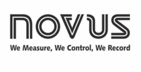 NOVUS WE MEASURE, WE CONTROL, WE RECORD Logo (USPTO, 11/20/2015)