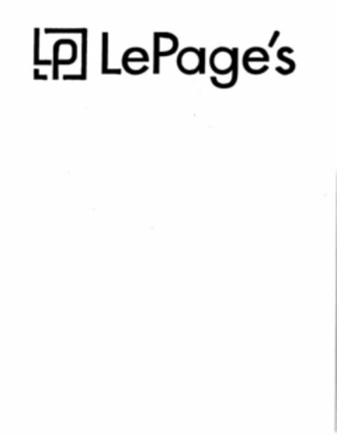 LP LEPAGE'S Logo (USPTO, 08.01.2016)