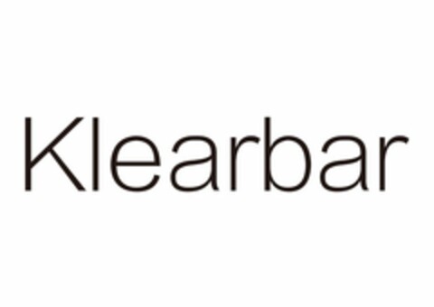 KLEARBAR Logo (USPTO, 12/08/2016)