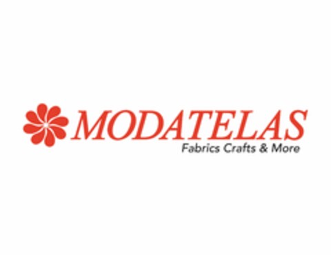 MODATELAS FABRICS CRAFTS & MORE Logo (USPTO, 08.12.2016)