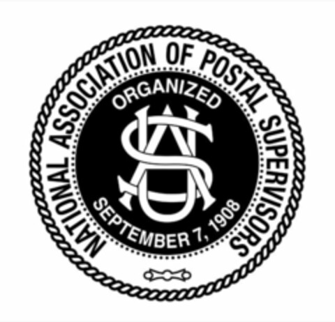 NATIONAL ASSOCIATION OF POSTAL SUPERVISORS ORGANIZED SEPTEMBER 7, 1908 USA Logo (USPTO, 02/20/2017)