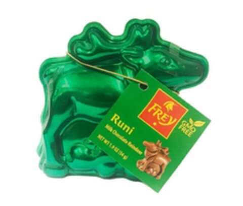 FREY GMO FREE RUNI MILK CHOCOLATE REINDEER Logo (USPTO, 22.12.2017)