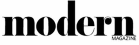 MODERN MAGAZINE Logo (USPTO, 22.10.2018)