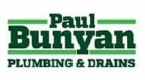 PAUL BUNYAN PLUMBING & DRAINS Logo (USPTO, 08/09/2019)