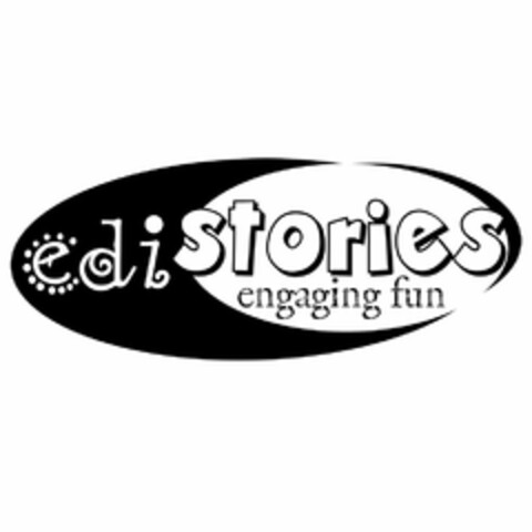 EDISTORIES ENGAGING FUN Logo (USPTO, 04.10.2019)