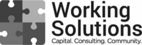 WORKING SOLUTIONS CAPITAL. CONSULTING. COMMUNITY. Logo (USPTO, 10/31/2019)