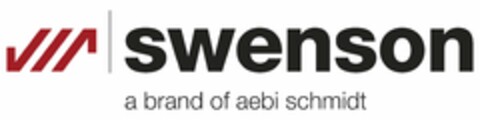 SWENSON A BRAND OF AEBI SCHMIDT Logo (USPTO, 31.12.2019)