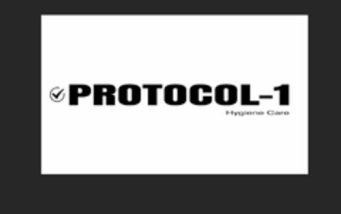 PROTOCOL-1 HYGIENE CARE Logo (USPTO, 05/01/2020)