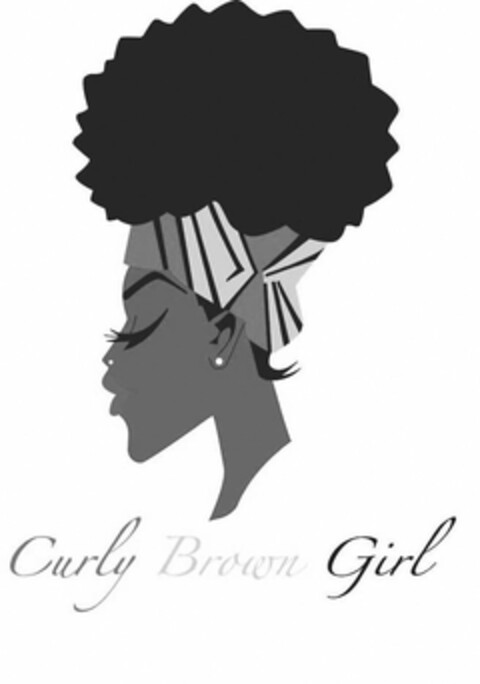 CURLY BROWN GIRL Logo (USPTO, 08/28/2020)