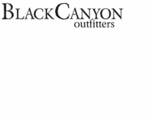 BLACKCANYON OUTFITTERS Logo (USPTO, 14.08.2009)