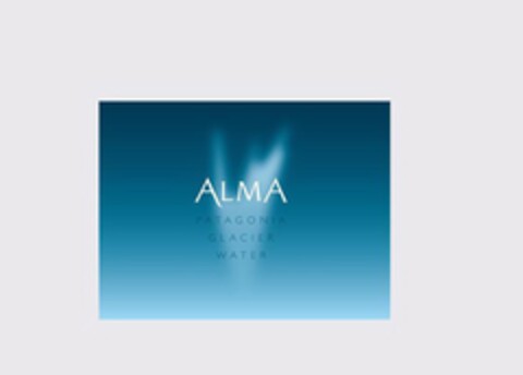 ALMA PATAGONIA GLACIER WATER Logo (USPTO, 27.01.2010)