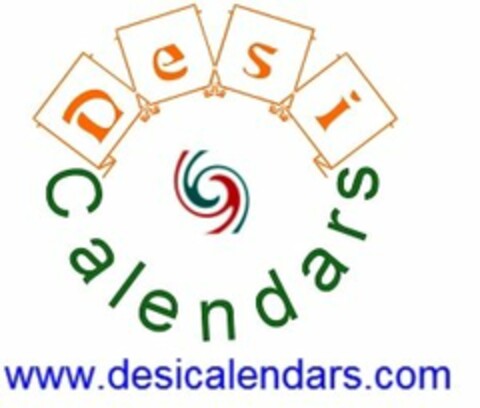 DESI CALENDARS WWW.DESICALENDARS.COM Logo (USPTO, 06.05.2010)