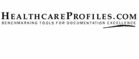 HEALTHCAREPROFILES.COM BENCHMARKING TOOLS FOR DOCUMENTATION EXCELLENCE Logo (USPTO, 12/22/2010)