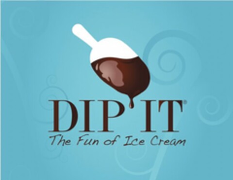 DIP IT THE FUN OF ICE CREAM Logo (USPTO, 22.09.2011)