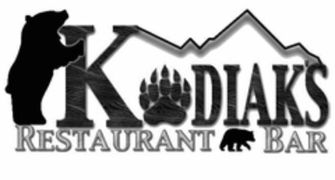 KODIAK'S RESTAURANT BAR Logo (USPTO, 12/15/2011)