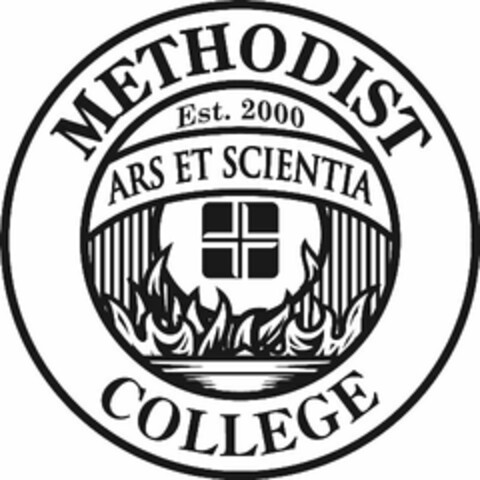 METHODIST COLLEGE EST. 2000 ARS ET SCIENTIA Logo (USPTO, 04/26/2012)