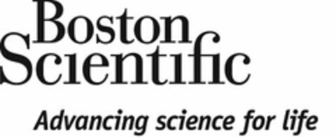 BOSTON SCIENTIFIC ADVANCING SCIENCE FOR LIFE Logo (USPTO, 01.10.2012)