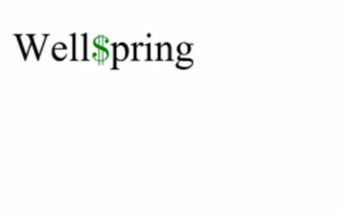 WELL$PRING Logo (USPTO, 12.08.2013)