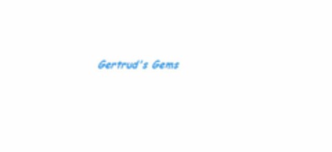 GERTRUD'S GEMS Logo (USPTO, 27.05.2014)