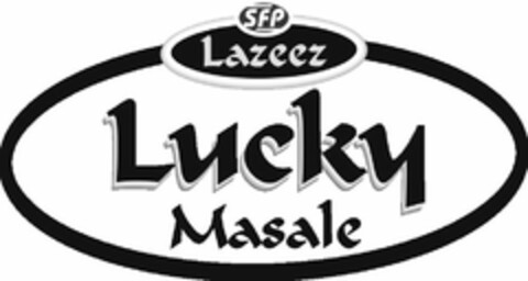 SFP LAZEEZ LUCKY MASALE Logo (USPTO, 28.08.2014)