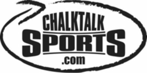 CHALKTALKSPORTS.COM Logo (USPTO, 10/27/2014)