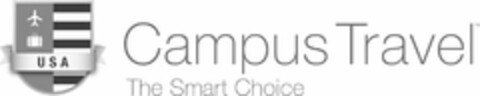USA CAMPUS TRAVEL THE SMART CHOICE Logo (USPTO, 22.12.2014)