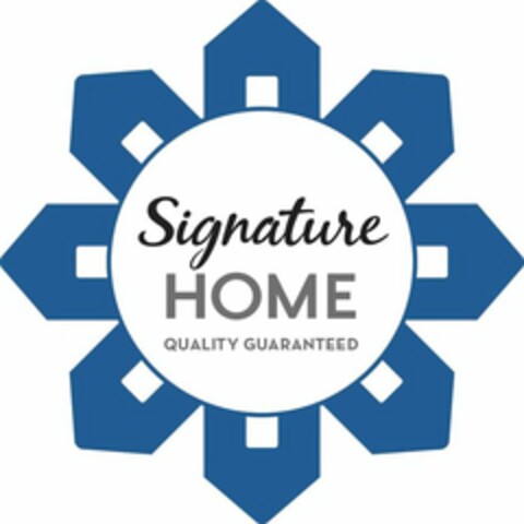 SIGNATURE HOME QUALITY GUARANTEED Logo (USPTO, 09.02.2015)