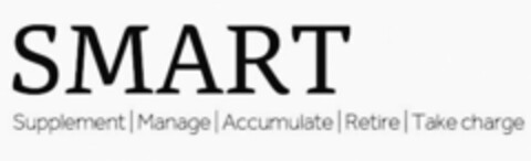 SMART SUPPLEMENT MANAGE ACCUMULATE RETIRE TAKE CHARGE Logo (USPTO, 29.05.2015)