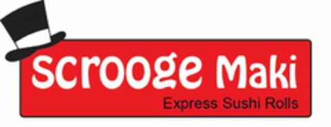 SCROOGE MAKI EXPRESS SUSHI ROLLS Logo (USPTO, 01.06.2015)