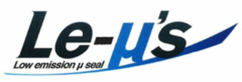 LE-µ'S LOW EMISSION µ SEAL Logo (USPTO, 08.09.2016)