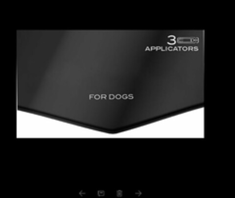 3 APPLICATORS FOR DOGS Logo (USPTO, 07.12.2016)