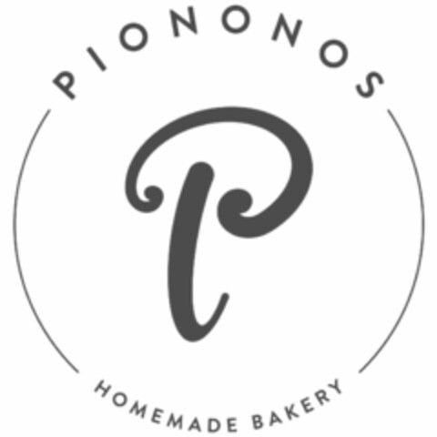 PIONONOS P HOMEMADE BAKERY Logo (USPTO, 05.09.2017)