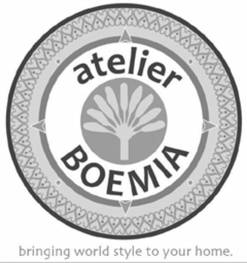 ATELIER BOEMIA BRINGING WORLD STYLE TO YOUR HOME Logo (USPTO, 13.10.2017)