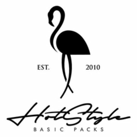 EST. 2010 HOTSTYLE BASIC PACKS Logo (USPTO, 10/19/2018)