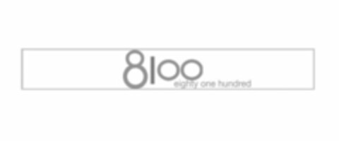 8100 EIGHTY ONE HUNDRED Logo (USPTO, 10/10/2019)