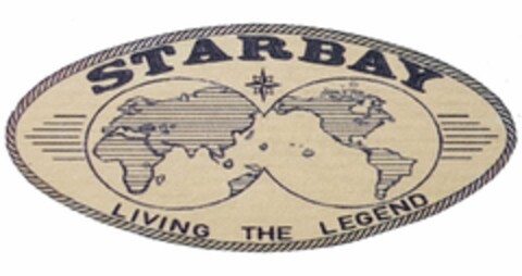 STARBAY LIVING THE LEGEND Logo (USPTO, 28.10.2019)