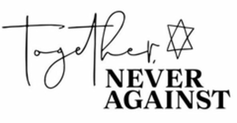 TOGETHER, NEVER AGAINST Logo (USPTO, 24.01.2020)